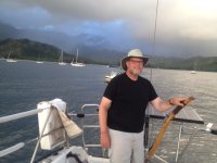 David Nabors on Temerity, Hanalei Bay 2016.JPG